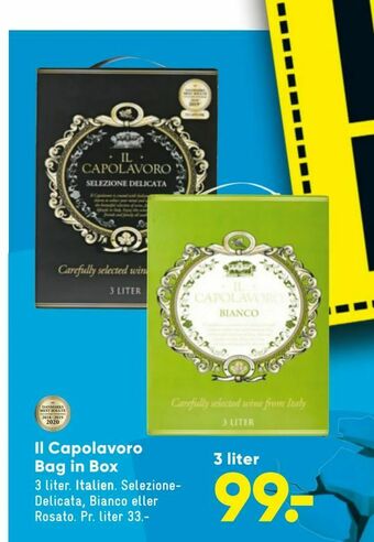 Bilka Il Capolavoro Bag in Box tilbud