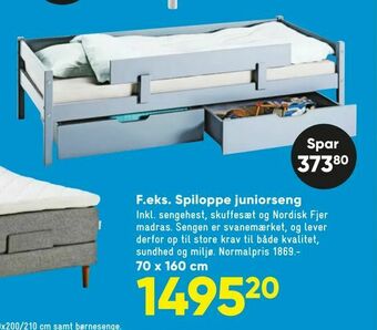 Bilka Spiloppe juniorseng tilbud