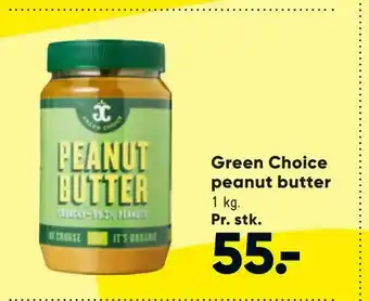 Bilka Green Choice peanut butter tilbud
