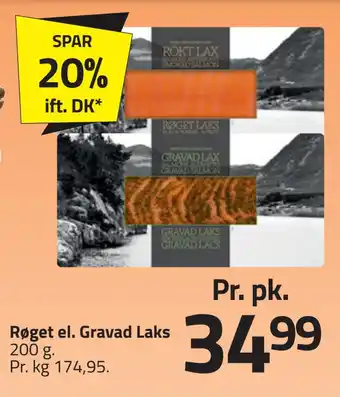 Fleggaard Røget el. gravad laks tilbud