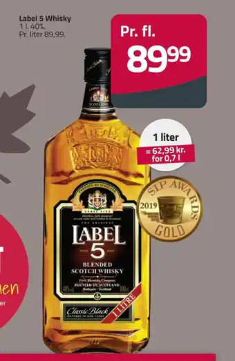 Fleggaard Label 5 whisky tilbud