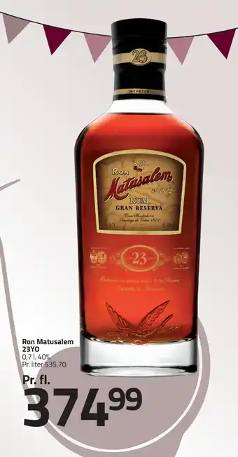 Ron matusalem 23yo
