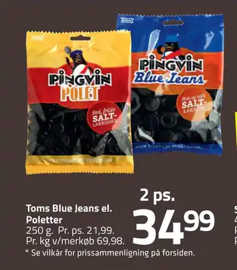 Fleggaard Toms blue jeans el. poletter tilbud