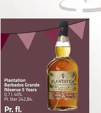 Fleggaard Plantation barbados grande réserve 5 years tilbud