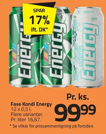 Fleggaard Faxe kondi energy tilbud