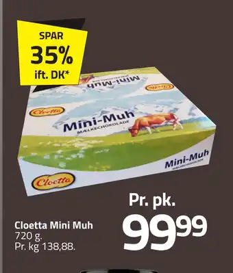 Fleggaard Cloetta mini muh tilbud