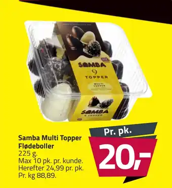 Fleggaard Samba multi topper flødeboller tilbud