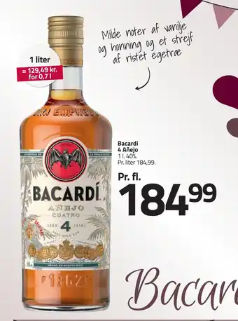 Fleggaard Bacardi 4 añejo tilbud