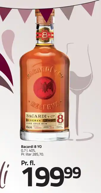 Fleggaard Bacardi 8 yo tilbud