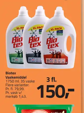 Fleggaard Biotex vaskemiddel tilbud