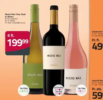 Fleggaard Mucho mas tinto, rosé el. bianco tilbud
