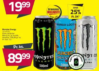 Fleggaard Monster energy tilbud