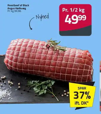 Roastbeef af black angus kødkvæg
