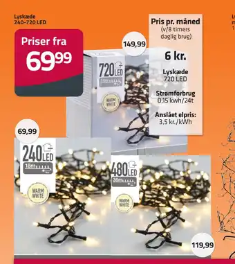 Fleggaard Lyskæde 240-720 led tilbud