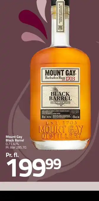 Mount gay black barrel