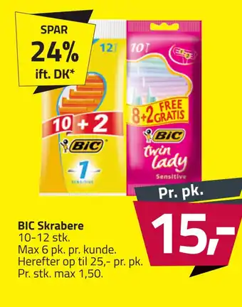 Fleggaard Bic skrabere tilbud