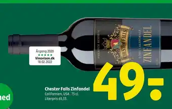 Chester falls zinfandel