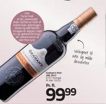 Fleggaard Graham's port lbv 2012 tilbud