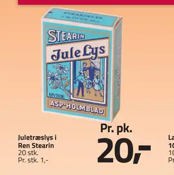Fleggaard Juletræslys i ren stearin tilbud