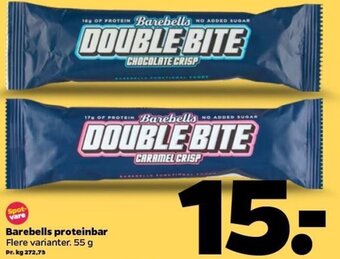 Netto Barebells Proteinbar 55 g tilbud