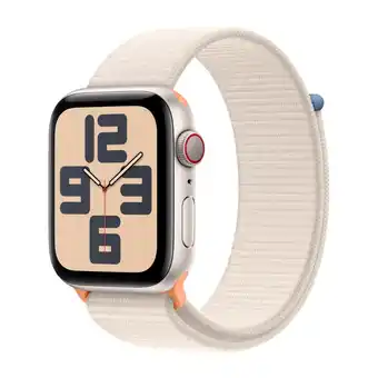 Expert Apple watch se gps + cellular 44 mm stjerneskær aluminium urkasse med stjerneskær sport loop tilbud