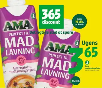 Ama madlavningsfløde 4%
