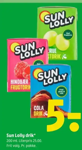 Coop 365 Sun lolly drikkeklar coladrik tilbud