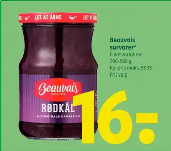 Coop 365 Beauvais rødkål-syltet tilbud