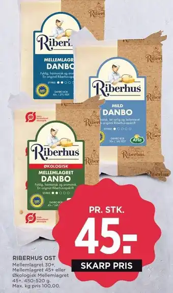 MENY Riberhus ost tilbud