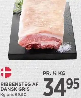 MENY Ribbensteg af dansk gris tilbud