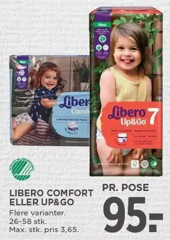 MENY Libero comfort eller up&go tilbud