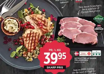 MENY Koteletter af dansk frilandsgris tilbud