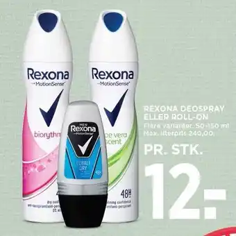 Rexona deospray eller roll-on