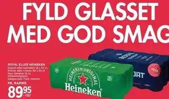 MENY Royal eller heineken tilbud