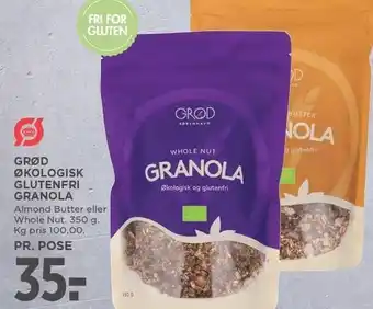 MENY Grød økologisk glutenfri granola tilbud