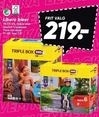 Bilka Libero bleer tilbud