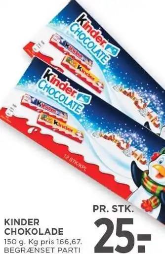 MENY Kinder chokolade tilbud