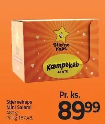 Fleggaard Stjernehaps mini salami tilbud
