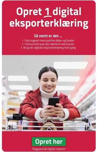 Fleggaard Opret 1 digital eksporterklæring tilbud