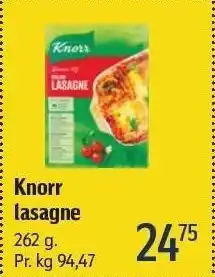 Føtex Knorr lasagne tilbud