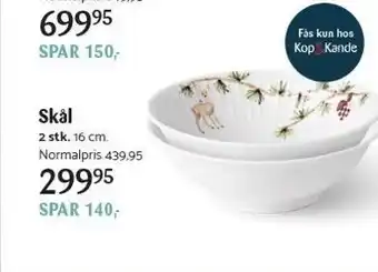 Kop & Kande Skål tilbud