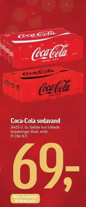 Føtex Coca-cola sodavand tilbud