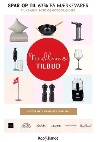 Kop & Kande Spar op til 67% på mærkevarer til køkken, bord og gode gaveideer tilbud