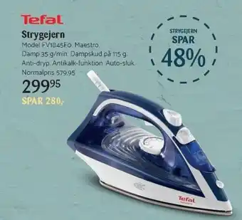 Kop & Kande Tefal strygejern tilbud