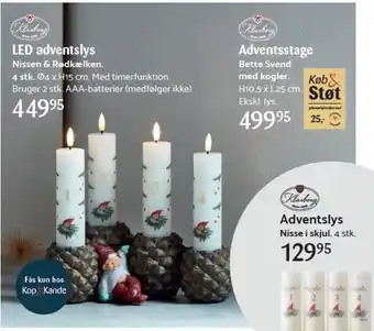 Klarborg led adventslys el. adventsstage