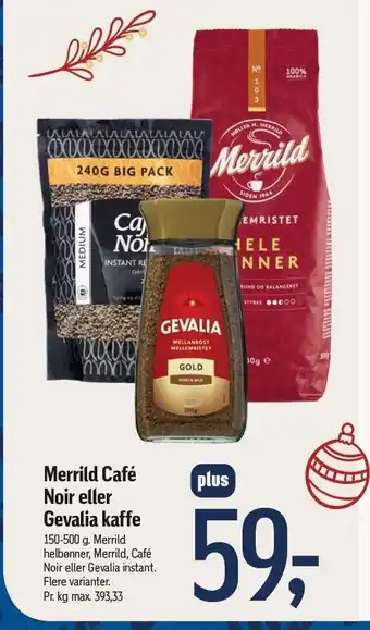 Føtex Merrild café noir eller gevalia kaffe tilbud