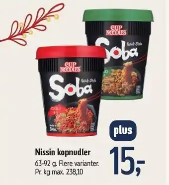 Føtex Nissin kopnudler tilbud