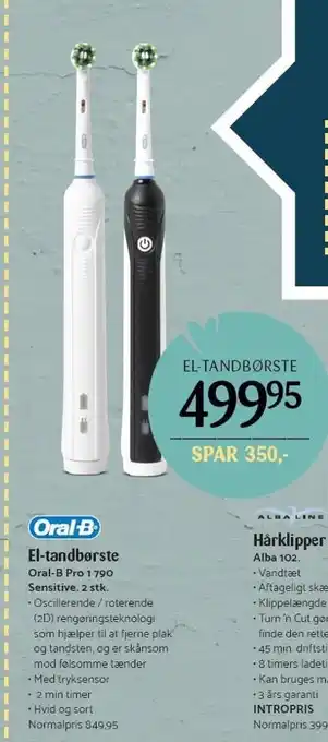 Kop & Kande Oral-b el-tandbørste tilbud