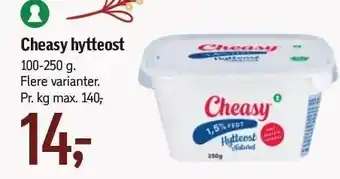 Føtex Cheasy hytteost tilbud