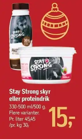 Stay strong skyr eller proteindrik